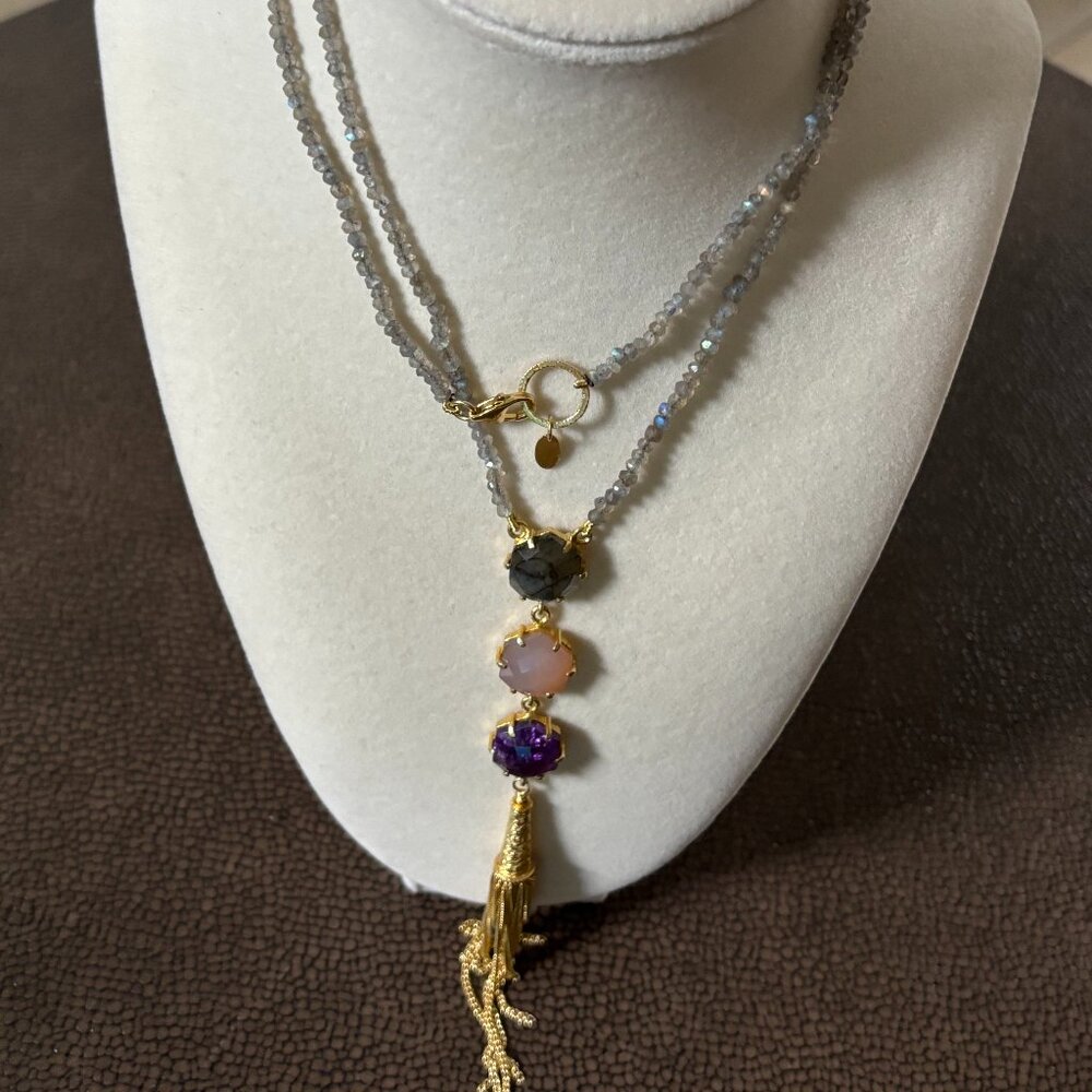 Kanupriya IN 925 Quartz 26 Inch Necklace